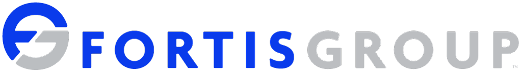 Fortis Group Logo Blue Grey PNG 1024x142
