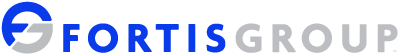 Fortis Group Logo Blue White PNG 400x5