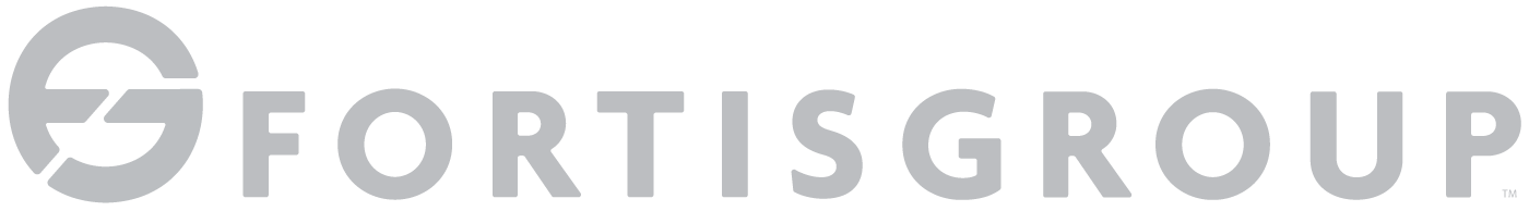 Fortis Group Logo Grey PNG 1400x194