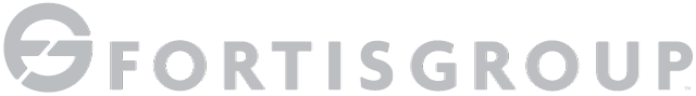 Fortis Group Logo Grey PNG 640x89